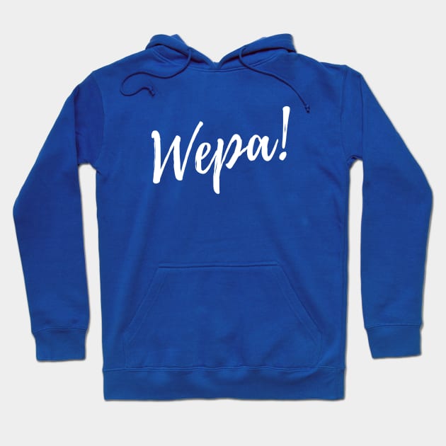 Wepa! | White Print Hoodie by monoblocpotato